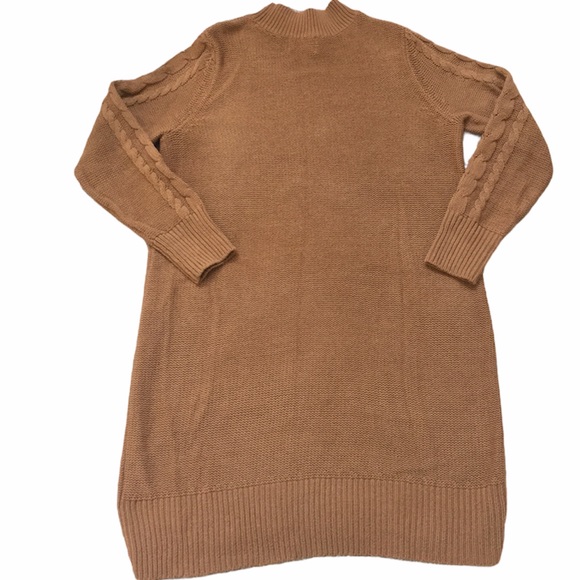 Old Navy LS Cable Knit Burnt Ochre Sweater Dress - Picture 4 of 4